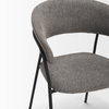 Carolyn Contoured Back Dining Side Chair | Gray Fabric with Metal, Dining Chair by Mercana, 20.5" length x 22.75" width x 31" height thumbnail 11