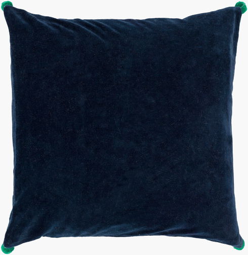 Velvet Poms Accent Pillow