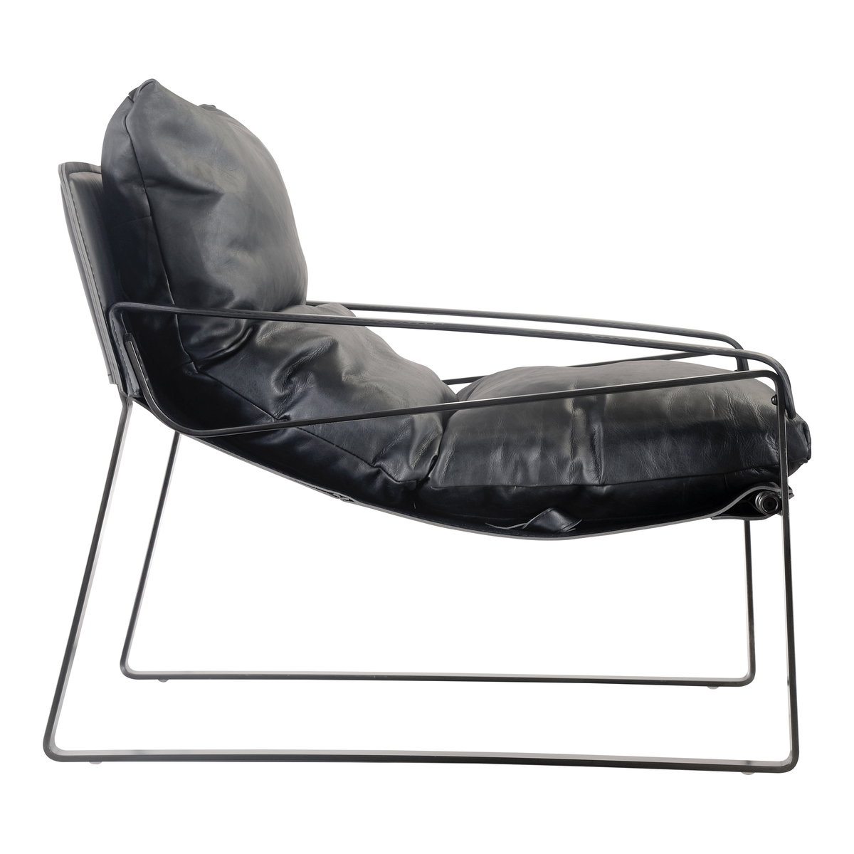 Connor Club Chair Black, Accent Chair by Moe's Home, 30" width x 31" height x 33.5" depth View 3