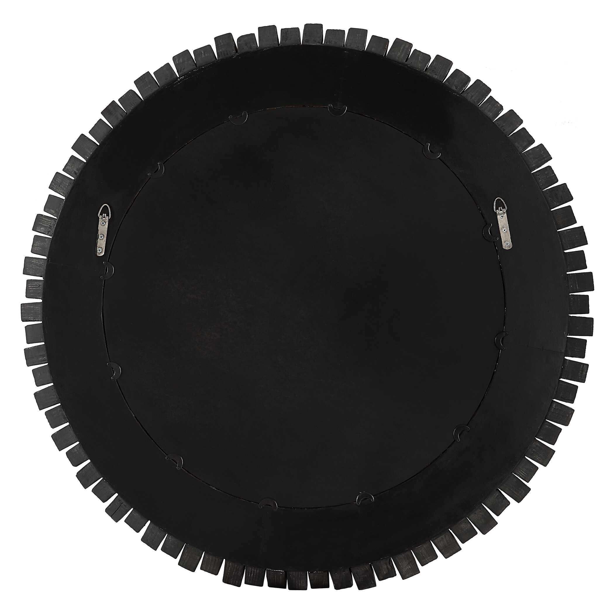 Circle Of Piers Round Mirror, by Uttermost, 42.12" width x 42.12" height x 3.75" depth View 7