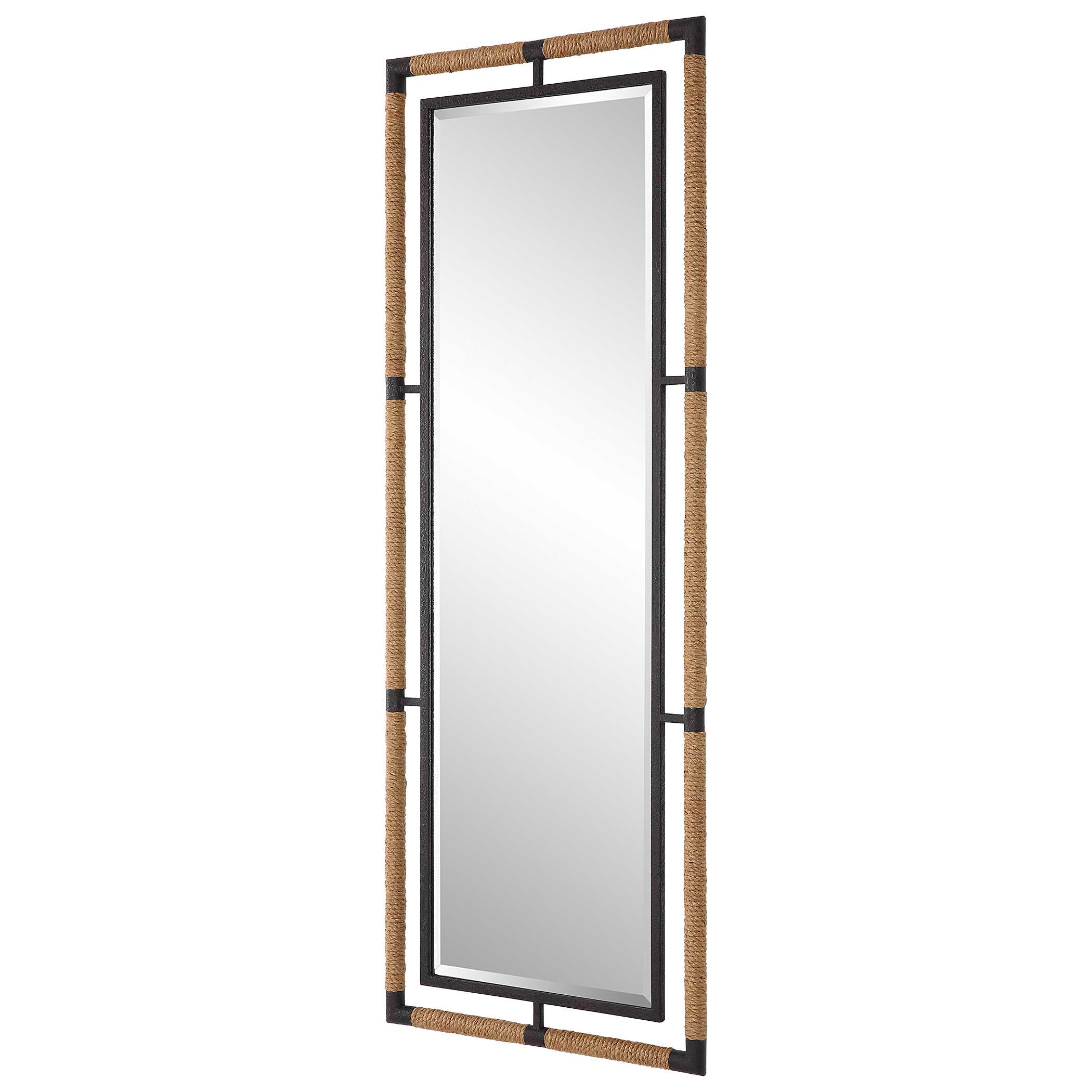 Melville Iron & Rope Tall Mirror large image 