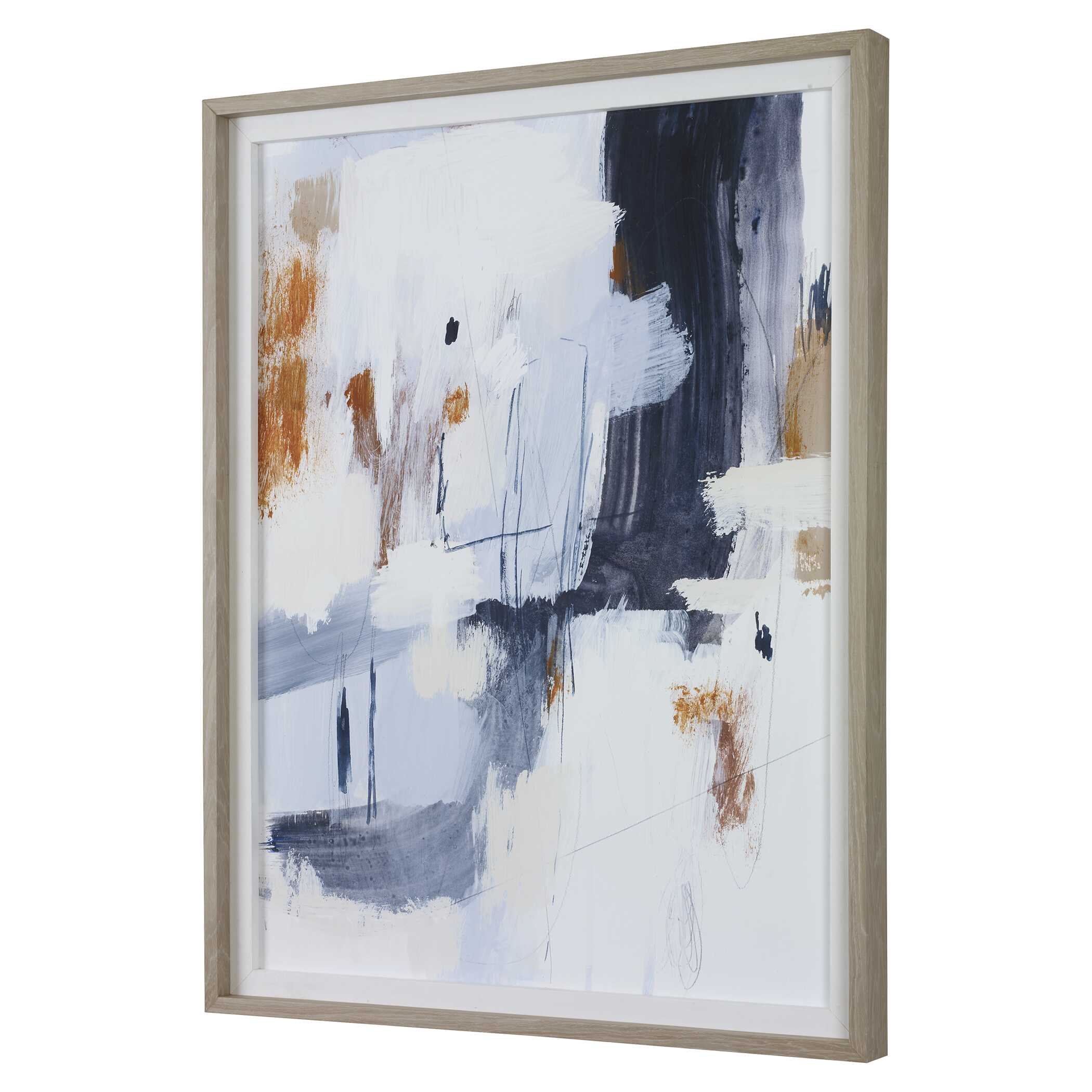 Variant Abstract Framed Print, Painting by Uttermost, 40.75" width x 52.75" height x 3" depth View 5