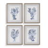 Shibori Coral Framed Prints Set/4, Art by Uttermost, 26.25" width x 32.25" height x 1.75" depth thumbnail 1