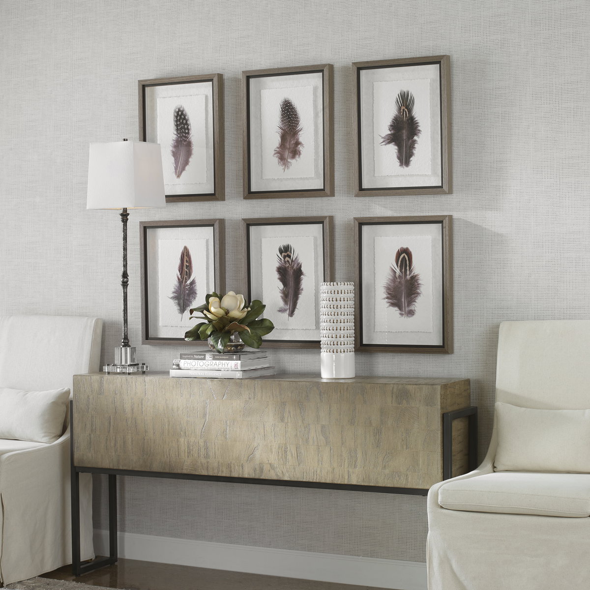 Birds Of A Feather Framed Prints Set/6, by Uttermost, 1'3" width x 1'8" height x 1.75" depth View 5
