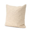 Jacory 22x22 Cream Checker Textured Decorative Square Pillow Cover, Decorative Pillow by Mercana, 22" length x 0.5" width x 22" height thumbnail 1