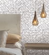 Triangulation Black & White Peel & Stick Wallpaper thumbnail 3