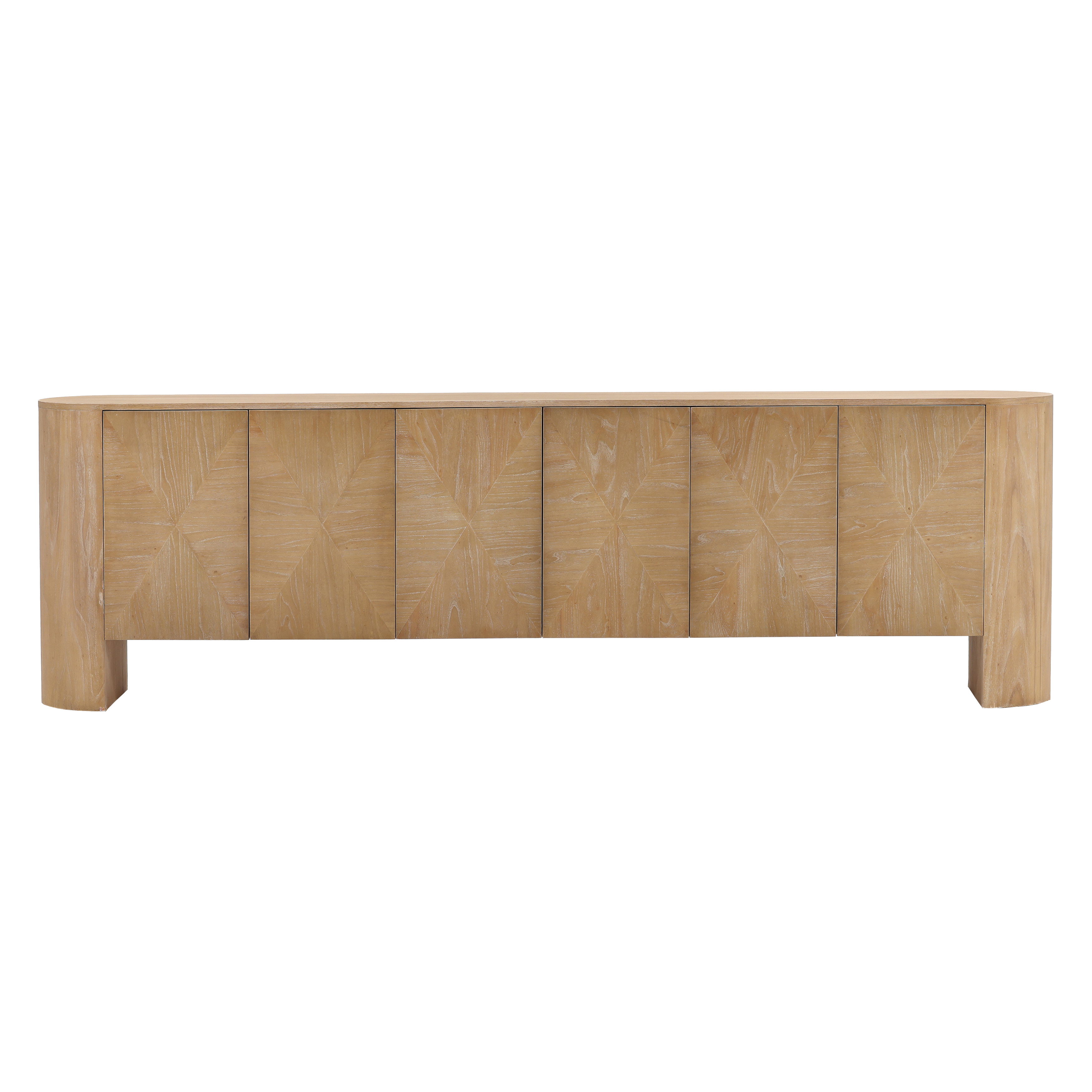 Maven Sideboard Light Natural, Sideboards & Buffet by Dovetail, 110.87" width x 33.78" height x 16.5" depth View 2
