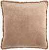 Washed Cotton Velvet Accent Pillow, Decorative Pillow by Surya, 20" length x 20" width thumbnail