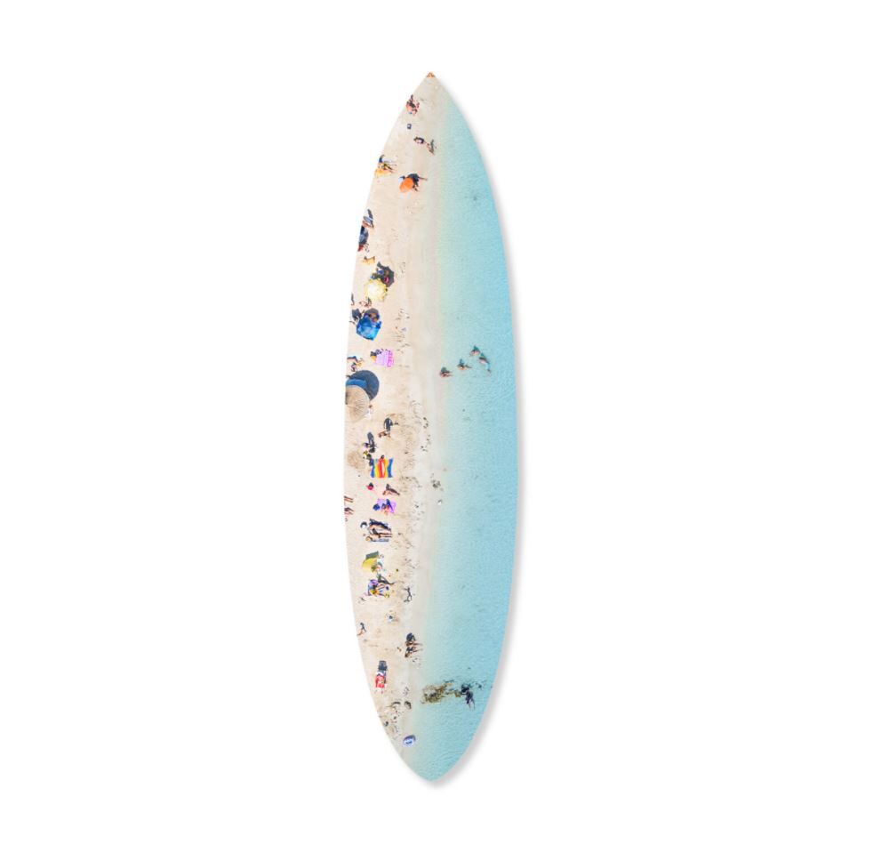 Italian Summer Surfboard (No Embellishment), Art by Oliver Gal,  18x76 View 3