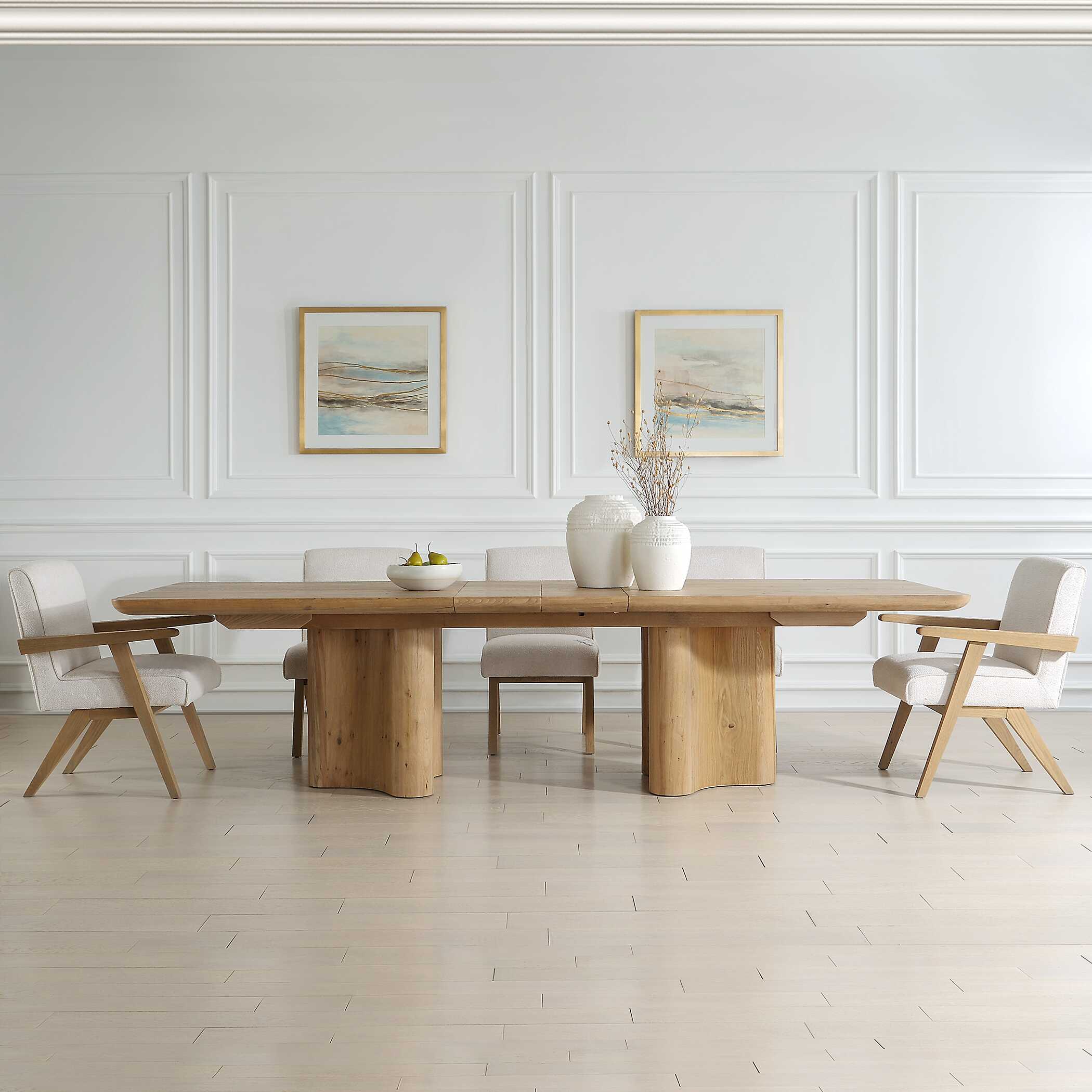 Cecelia Oak Dining Table large image 