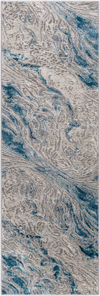 Tibetan Machine Woven Rug, by Surya, 7'6.55" length x 2'7.5" width