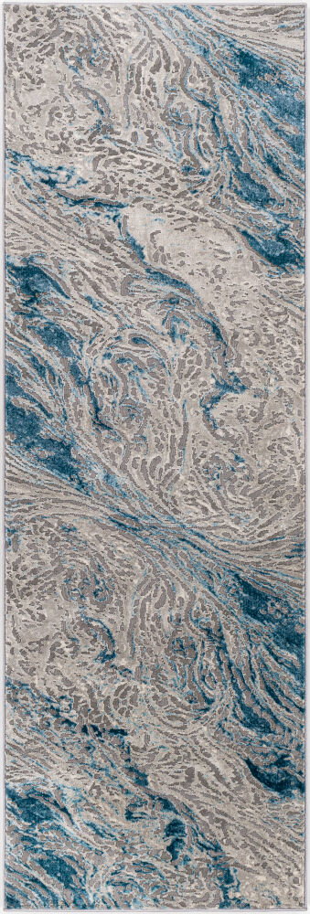 Tibetan Machine Woven Rug, by Surya, 7'6.55" length x 2'7.5" width
