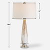 Lyra White & Gold Table Lamp thumbnail 2