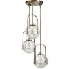 Mimas 3 Light Cluster Pendant, Ceiling Light by Uttermost, 24" width x 48.25" height x 24" diameter x 24" depth thumbnail 3