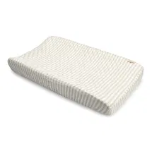 Online Designer Nursery Stripe Pattern Organic Cotton Change Pad Cover, 32" L, Gender Neutral, Crane Baby