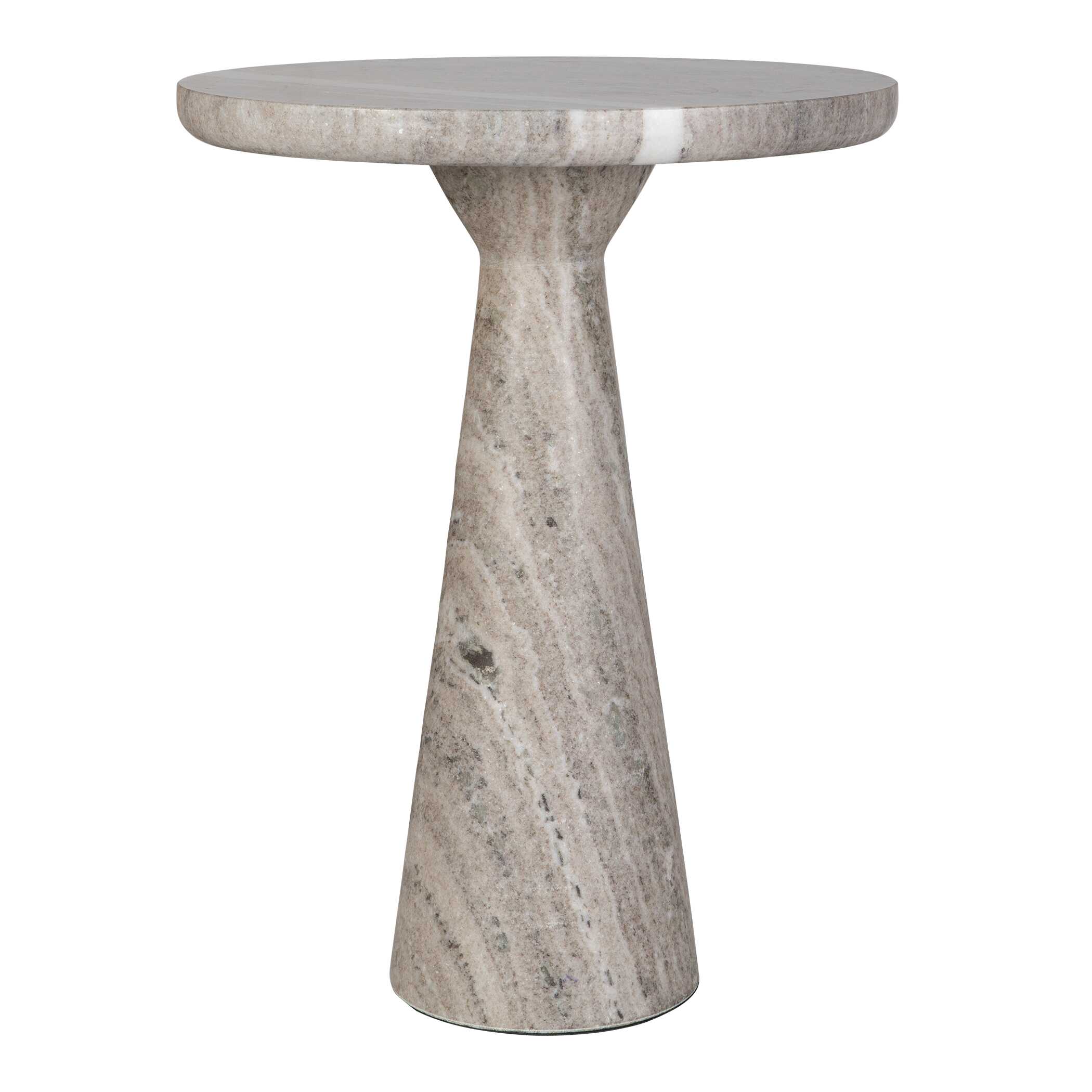 Stour Marble Accent Table, Furniture by Uttermost, 17" width x 22" height x 17" depth View 4