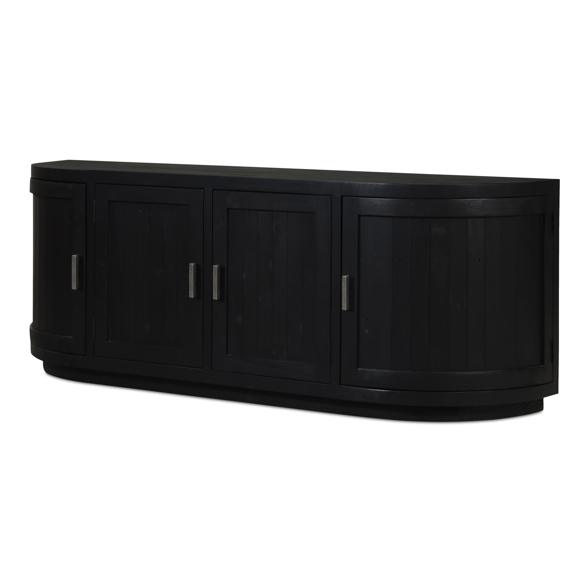 Nicola Media Cabinet Black, Console Table by Moe's Home, 70.9" width x 26" height x 17.7" depth View 7