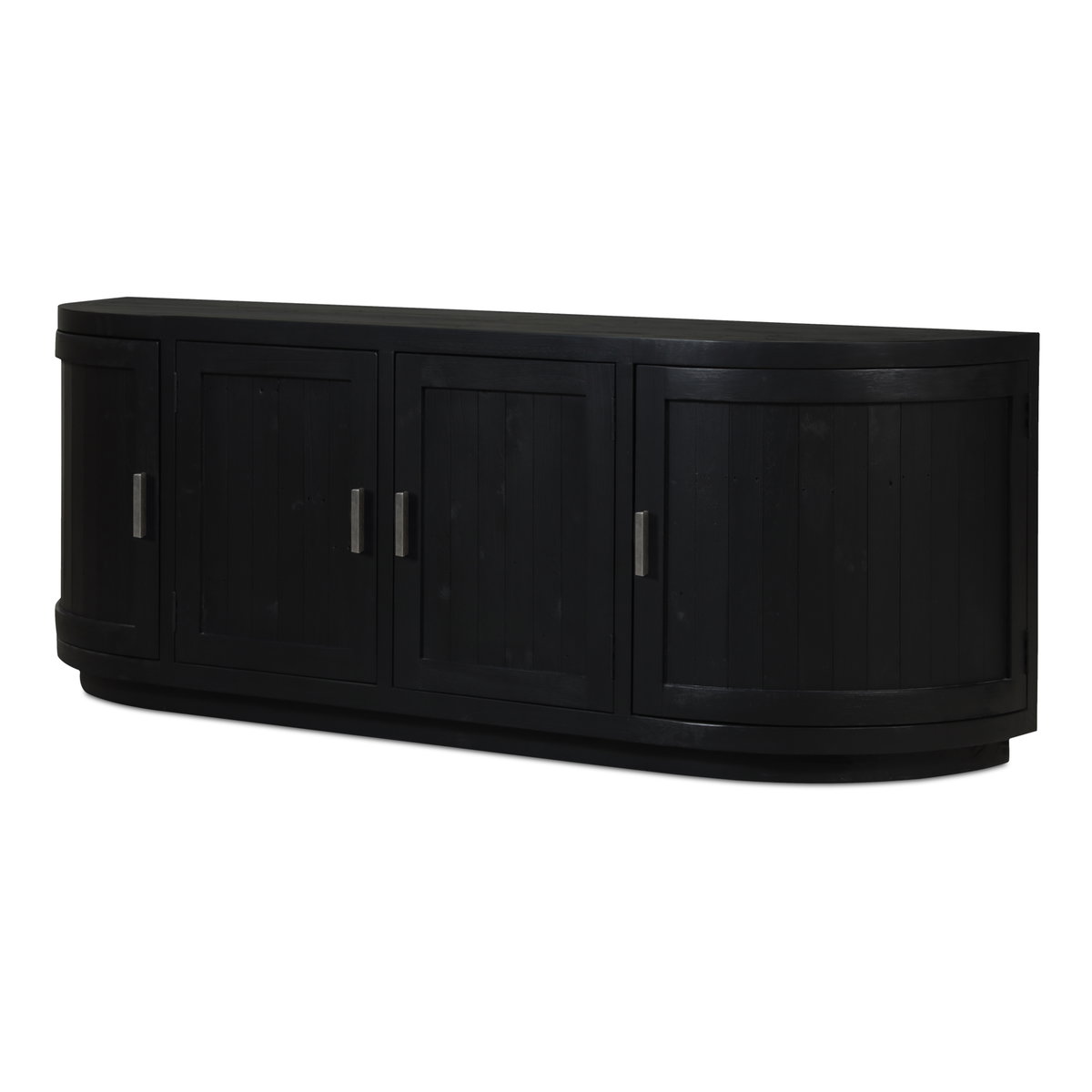 Nicola Media Cabinet Black, Media Console by Moe's Home, 70.9" width x 26" height x 17.7" depth View 7