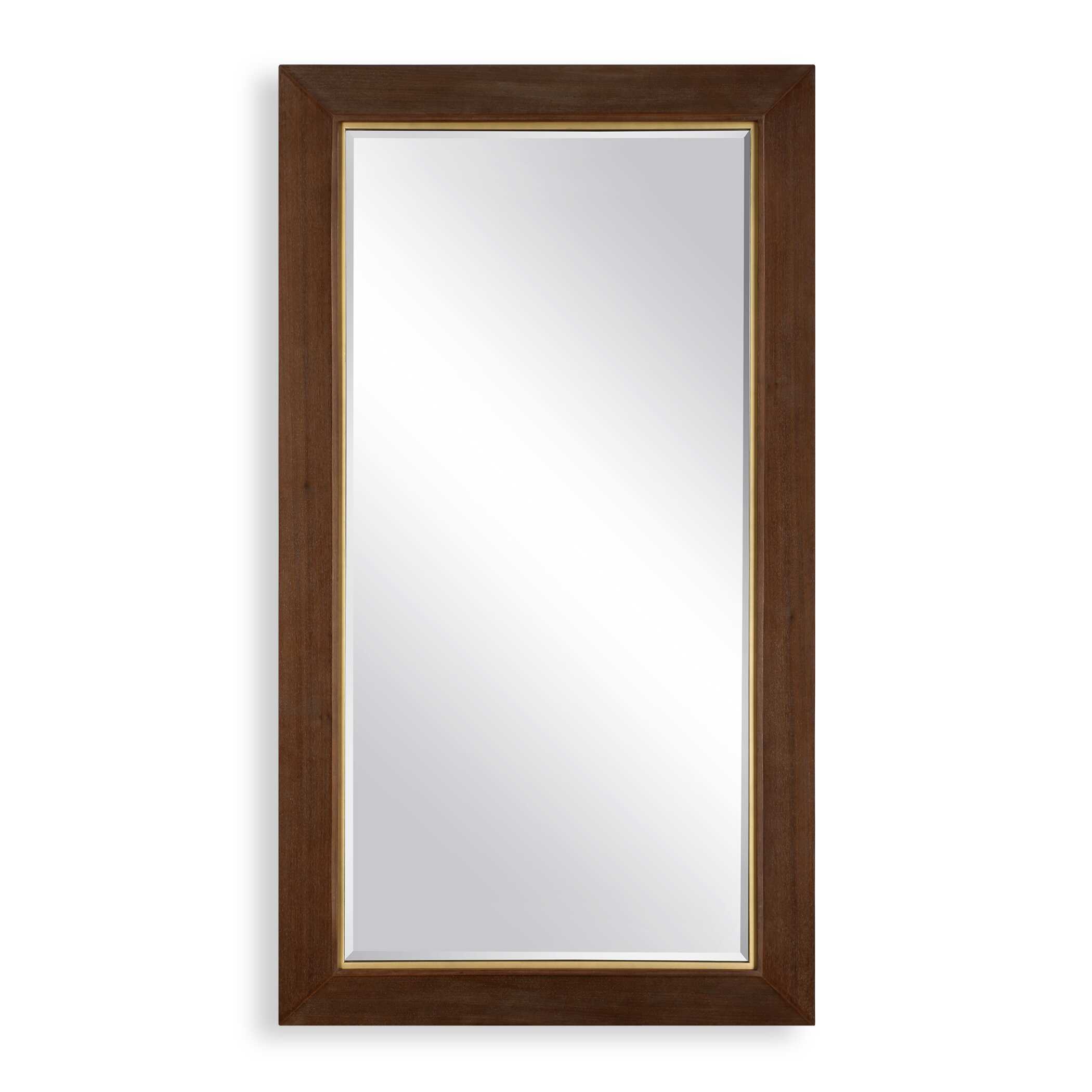 Matheson Rectangular Walnut Mirror, by Uttermost, 37.75" width x 68" height x 3.25" depth View 1