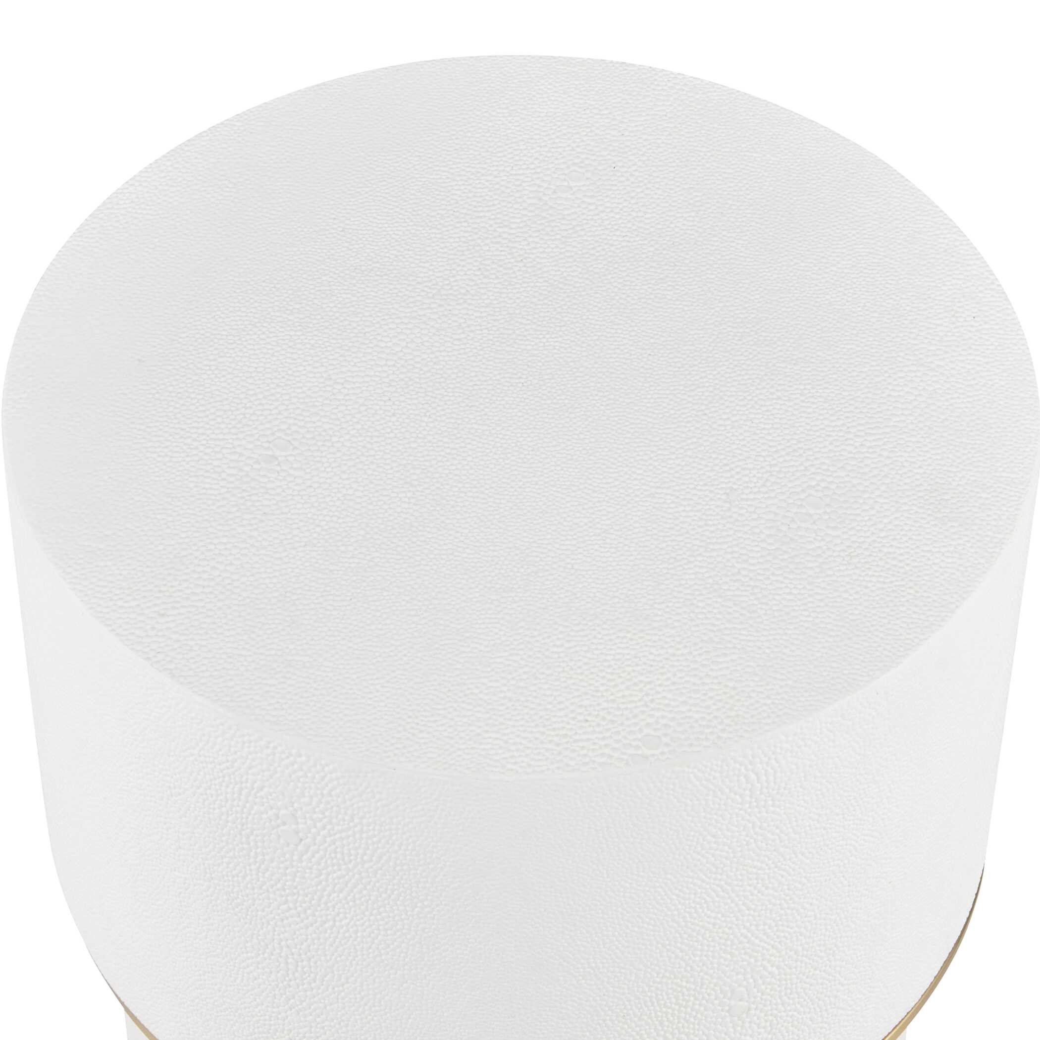 Wessex White Drink Table, Furniture by Uttermost, 8.5" width x 22.5" height x 8.5" depth View 4