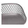 Piazza Outdoor Counter Stool Grey - Set Of Two, Outdoor Chair by Moe's Home, 1'7" width x 2'10" height x 1'7" depth thumbnail 7