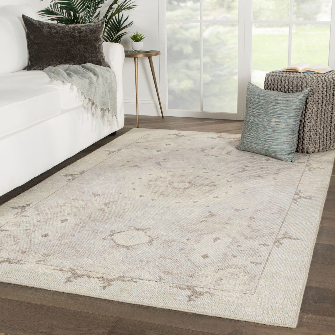 Kai Modify Overdyed Hand-Knotted Gray Area Rug large image 