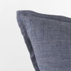 Aubrielle 20x20 Gray and Blue Fabric Color Blocked Pillow Cover, Decorative Pillow by Mercana, 20" length x 20" width x 0.2" height thumbnail 7