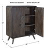 Hausen 2 Door Mid-Century Cabinet, Furniture by Uttermost, 29" width x 35" height x 18" depth thumbnail 3
