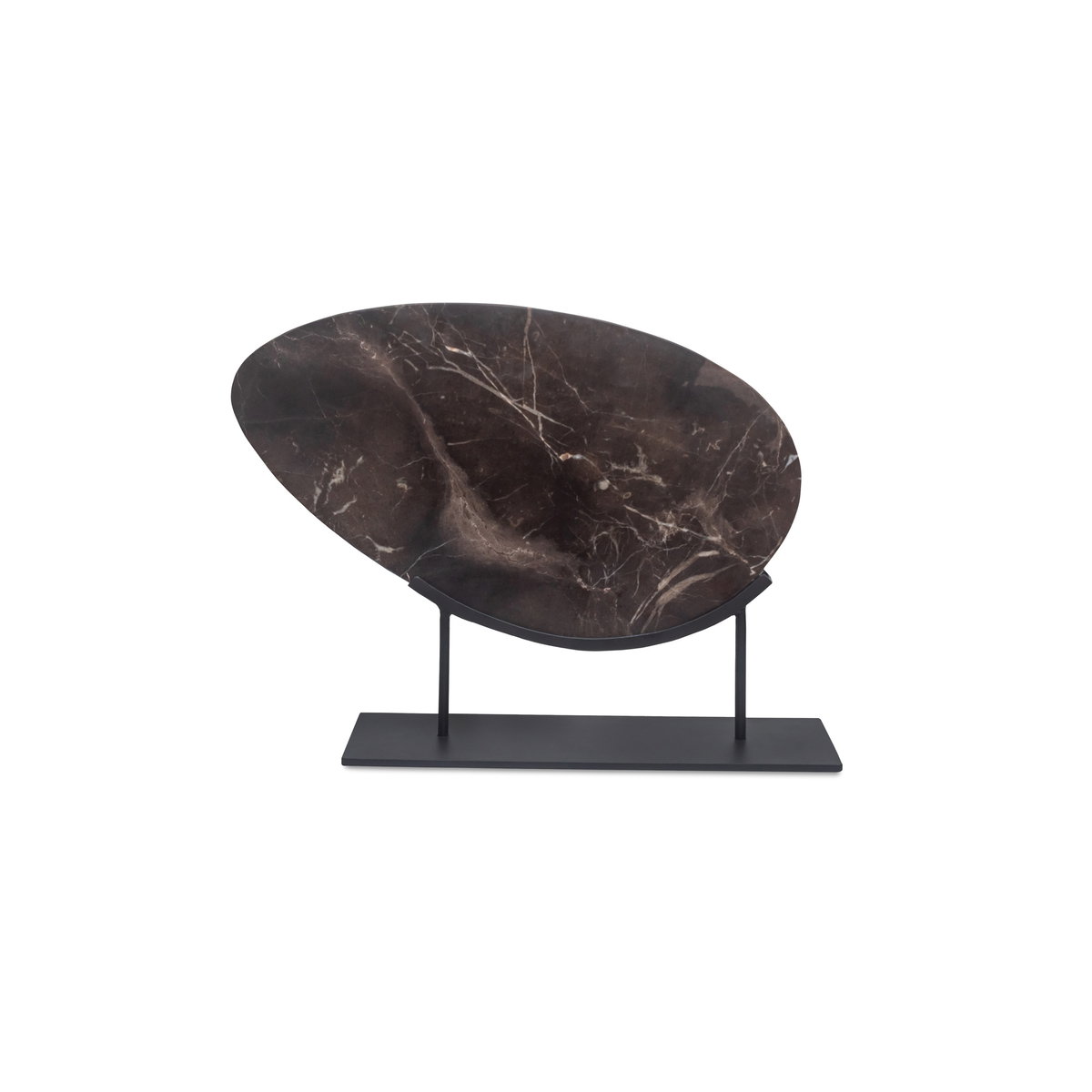 Galen Sculpture Saint Laurent Brown Marble, Figurines & Statue by Moe's Home, 15" width x 12" height x 4" depth View 1