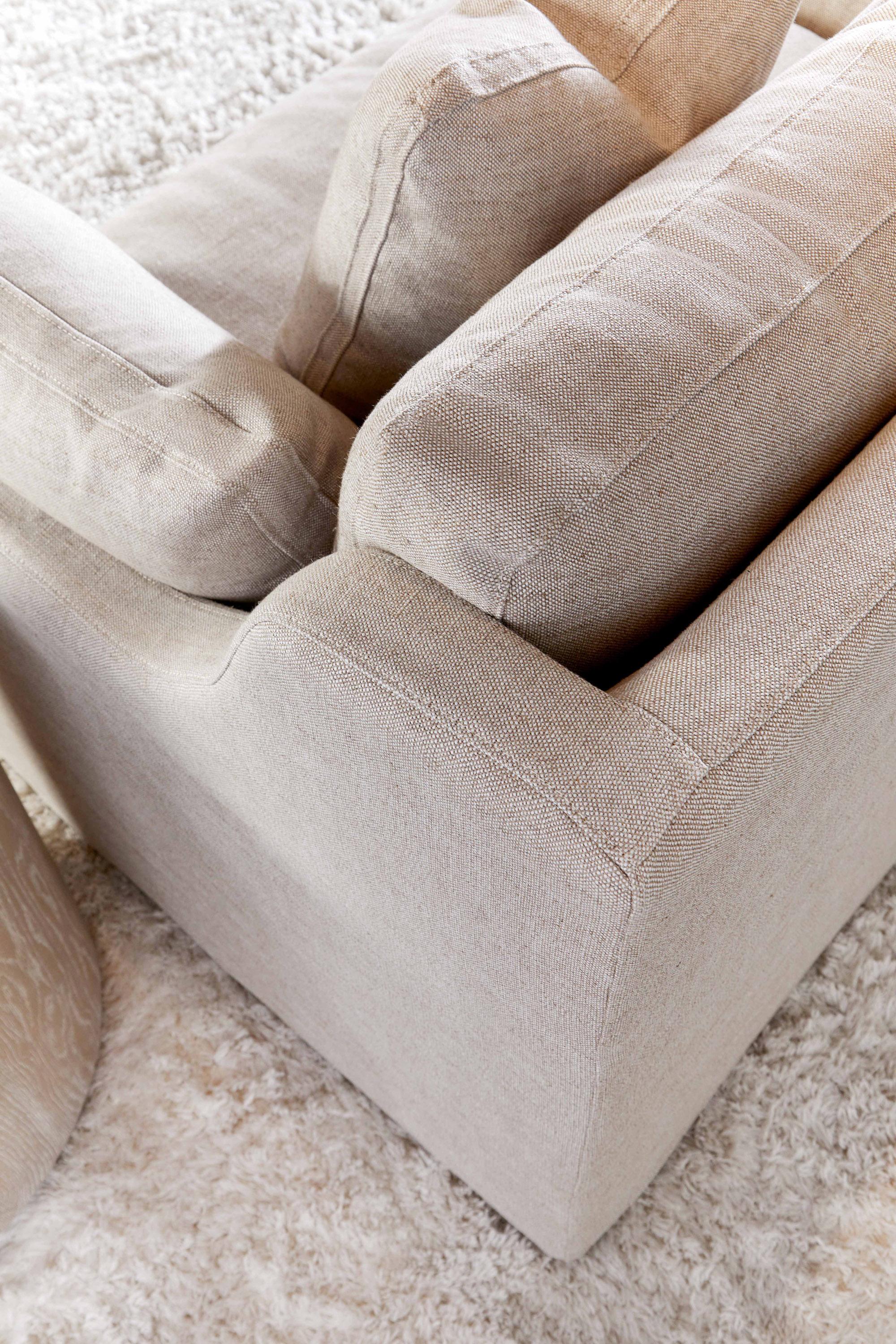 Lena 95' Slope Arm Slipcover Sofa Lena 95' Slope Arm Slipcover Sofa large image