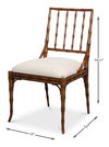 Elora Chair, by Sarreid, 2' length x 1'7" width x 1" height thumbnail 13