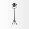 Debdou (61'H) Gold Metal Adjustable Cinema-Style Floor Lamp, by Mercana, 22" length x 22" width x 61" height thumbnail 4