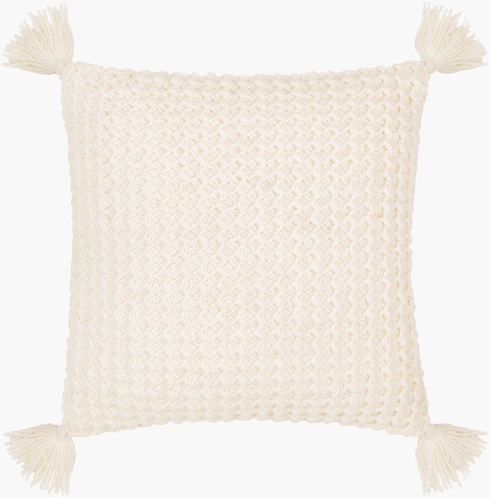 Makrome Accent Pillow, Decorative Pillow by Surya, 20" length x 20" width