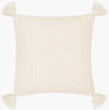 Makrome Accent Pillow Poly, Decorative Pillow by Surya, 20" length x 20" width thumbnail