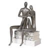 Courtship Antique Nickel Figurine, Figurines & Statue by Uttermost, 9.87" width x 18.87" height x 7.12" depth thumbnail 3