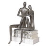Courtship Antique Nickel Figurine, Figurines & Statue by Uttermost, 9.87" width x 18.87" height x 7.12" depth thumbnail 3
