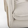 Roy II Beige Upholstered and Brown Wood Frame Arm Chair thumbnail 11