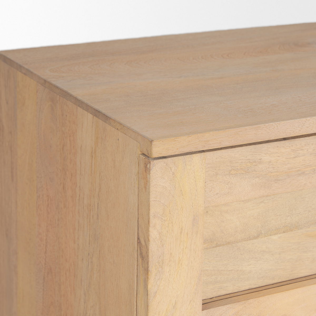 Suri Light Brown Wood with Glass Doors Sideboard, Sideboards & Buffet by Mercana, 80" length x 18" width x 36" height View 11