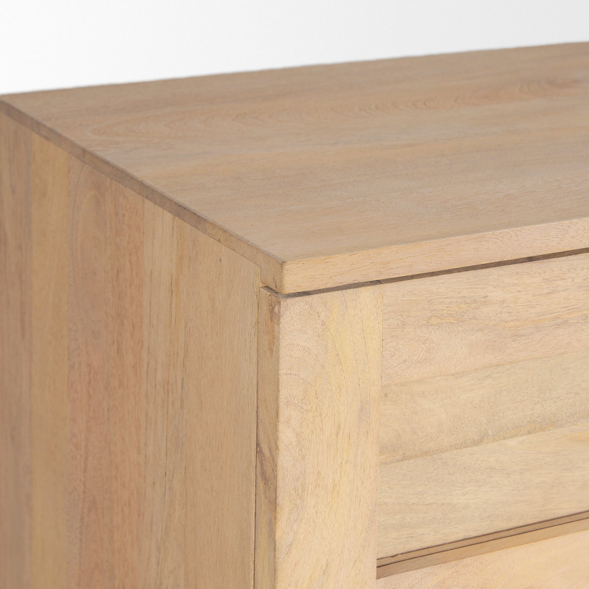 Suri Light Brown Wood with Glass Doors Sideboard, Sideboards & Buffet by Mercana, 80" length x 18" width x 36" height View 11
