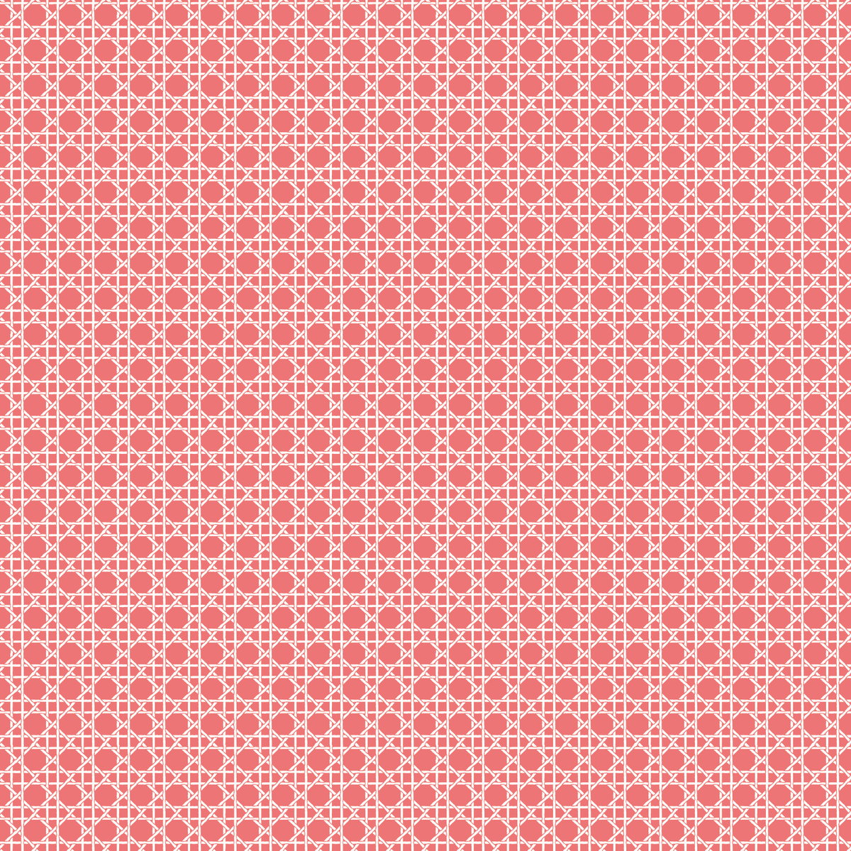 Caning Coral Peel & Stick Wallpaper, by York Wall, 18'10.8" length x 1'6" width x 0.02" depth