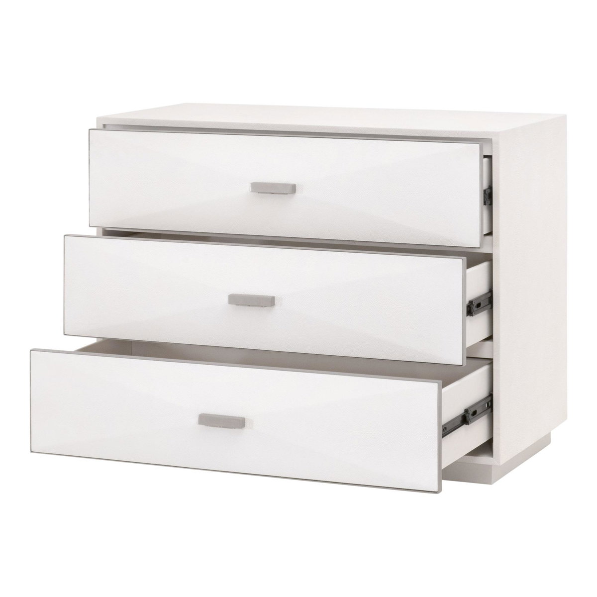 Wynn Shagreen 3-Drawer Nightstand, by Essentials for Living, 38" width x 30.25" height x 19.5" depth View 4