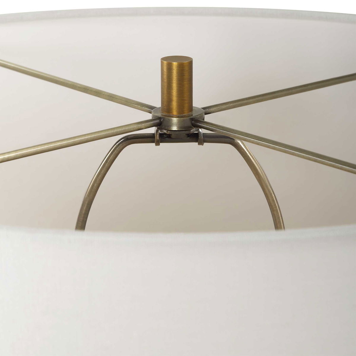 Avola White Marble Table Lamp, by Uttermost, 16" width x 32" height x 16" depth View 6
