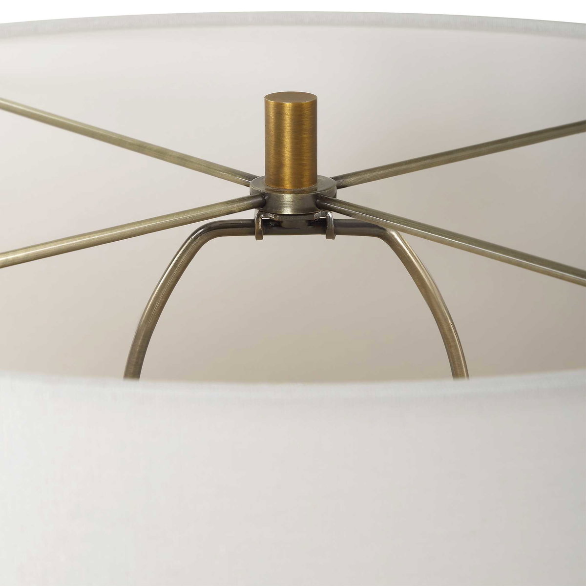Avola White Marble Table Lamp, by Uttermost, 16" width x 32" height x 16" depth View 6