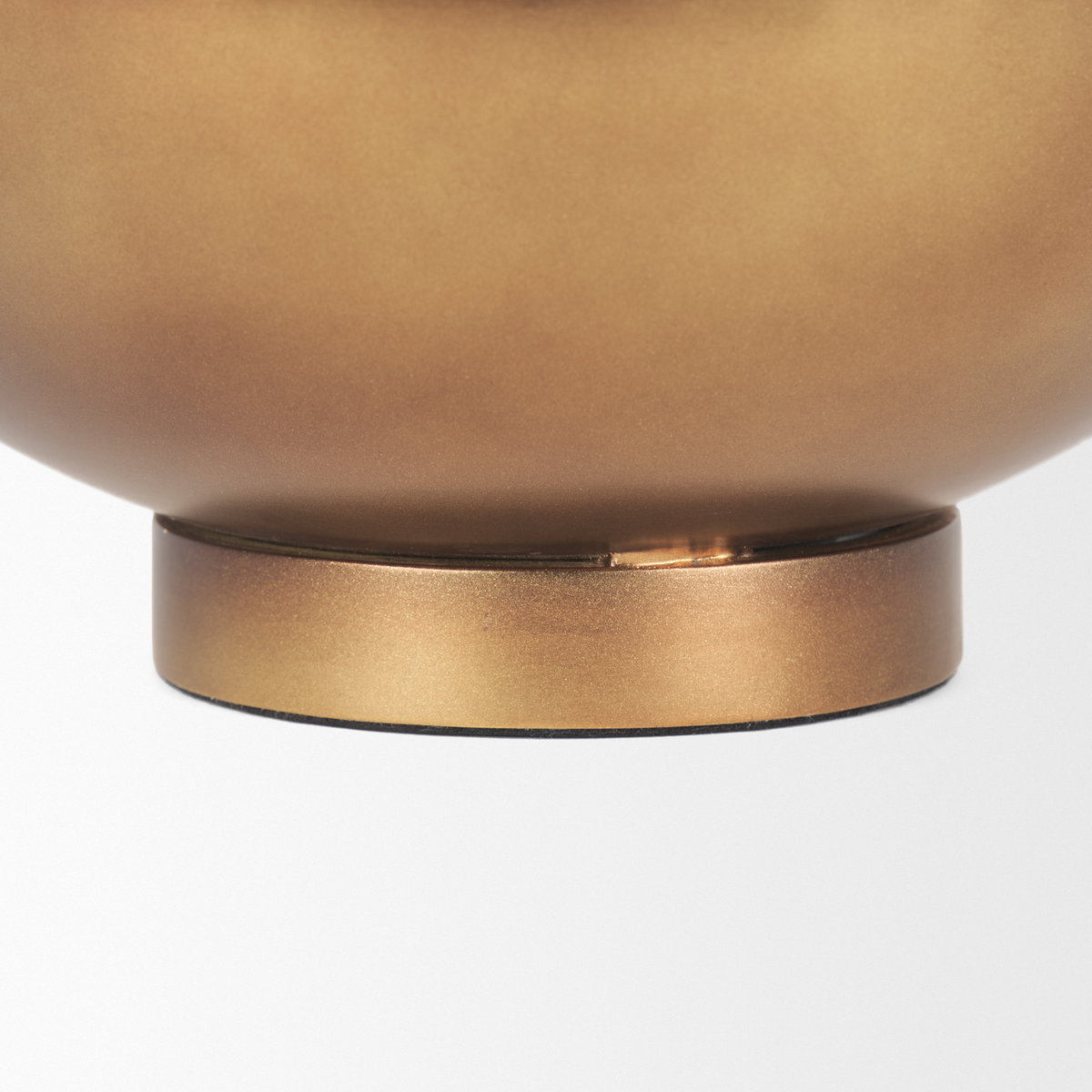 Quiana Medium Textured Gold Metal Vase, by Mercana, 8.25" length x 8.25" width x 4.75" height View 11
