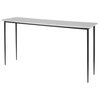 Nightfall White Marble Console Table, by Uttermost, 59" width x 31.5" height x 16" depth thumbnail 5