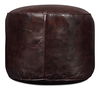 Soccerball Stool, Dark Brown Leather thumbnail 3