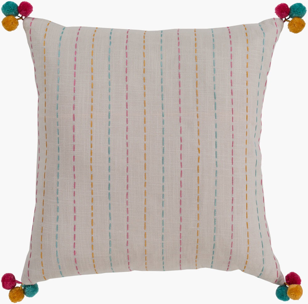 Dhaka Accent Pillow, Decorative Pillow by Surya, 22" length x 22" width