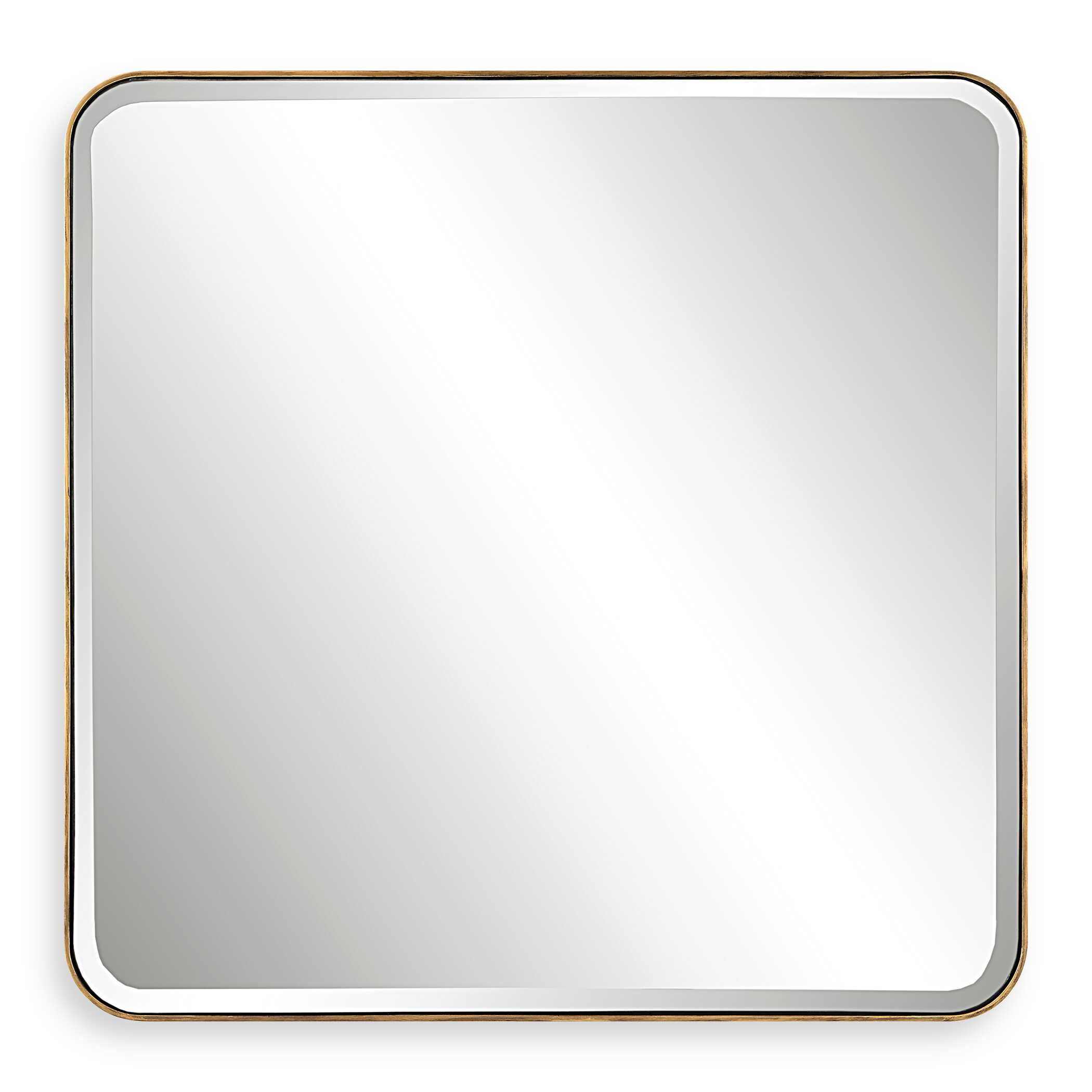 Hampshire Square Gold Mirror large image 