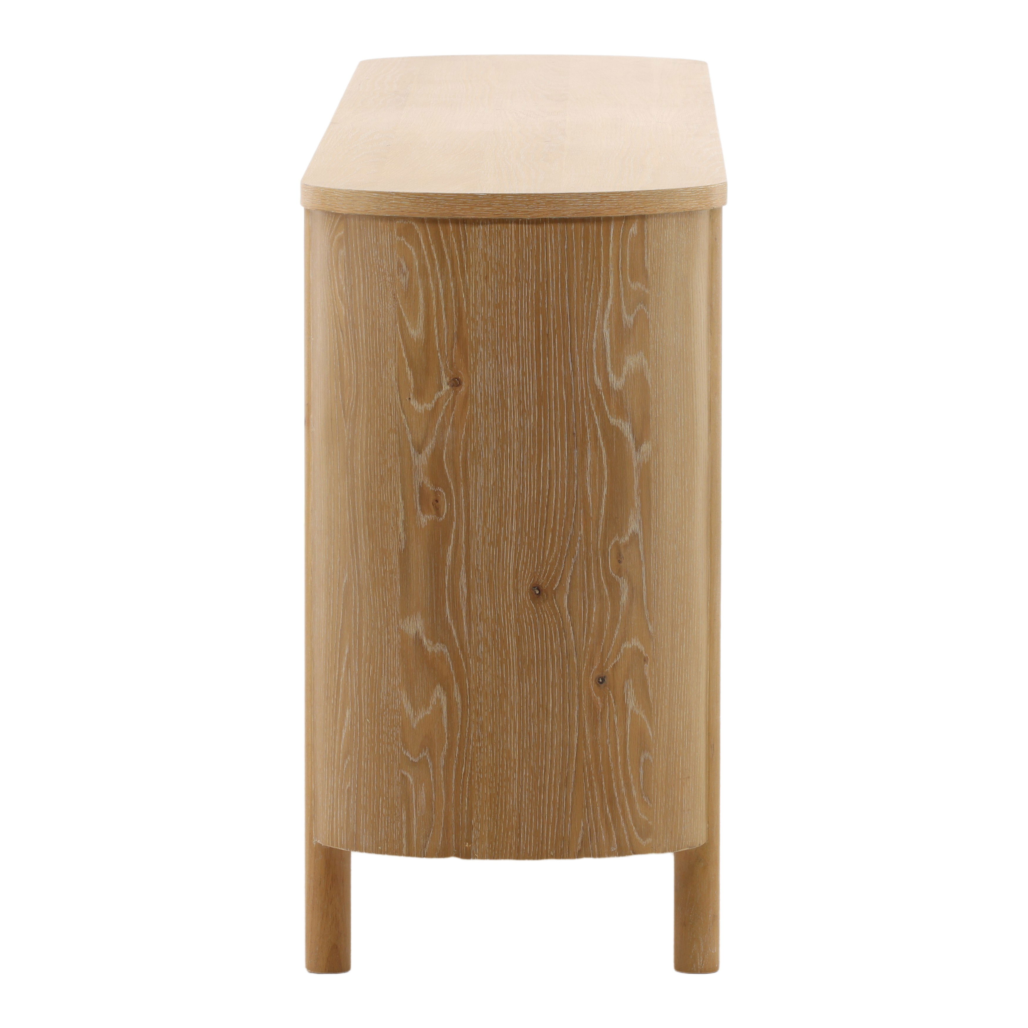 Raelyn Sideboard Natural, Sideboards & Buffet by Dovetail, 84.1" width x 34" height x 18.1" depth View 3