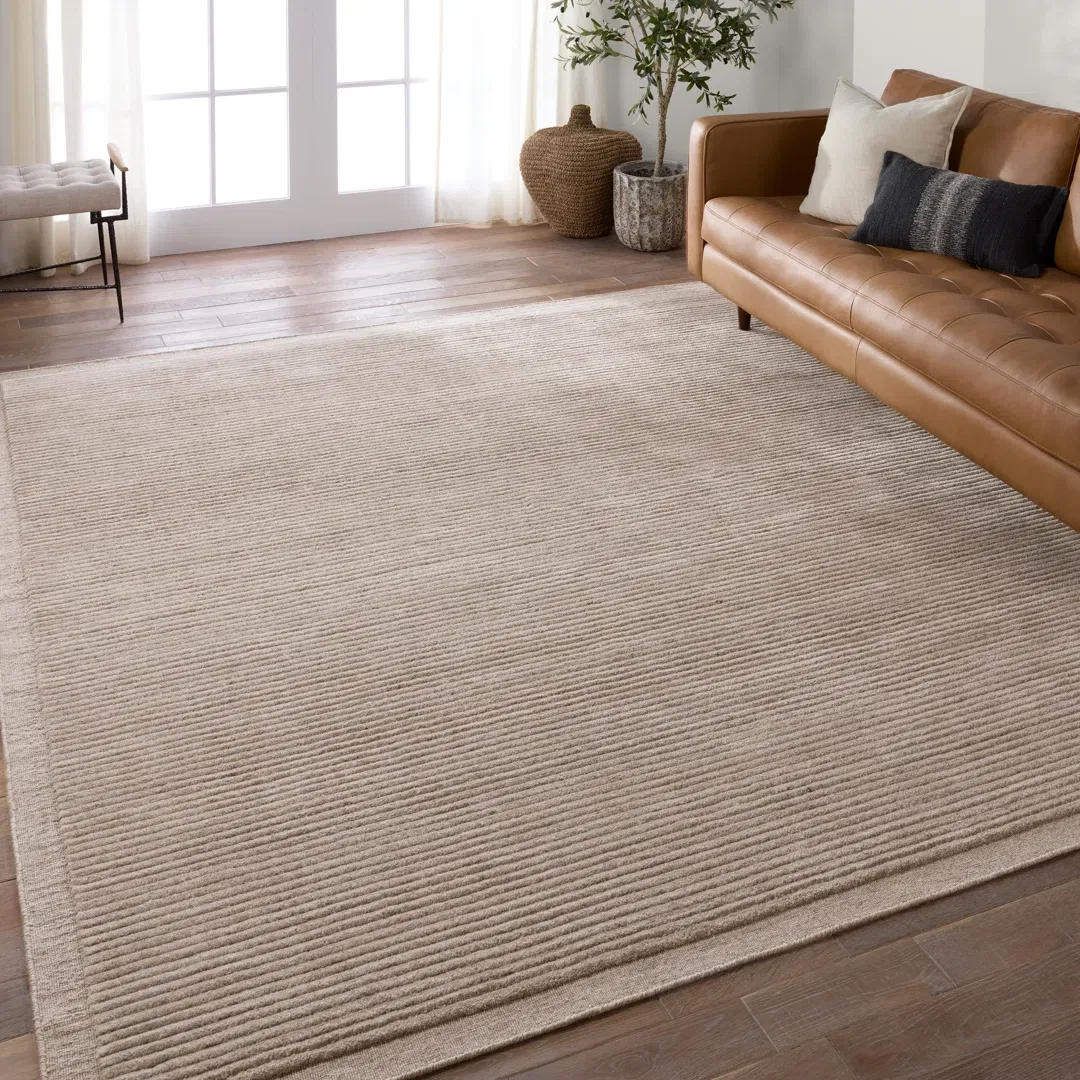 Vayda Handmade Indoor/Outdoor Solid Light Brown large image 
